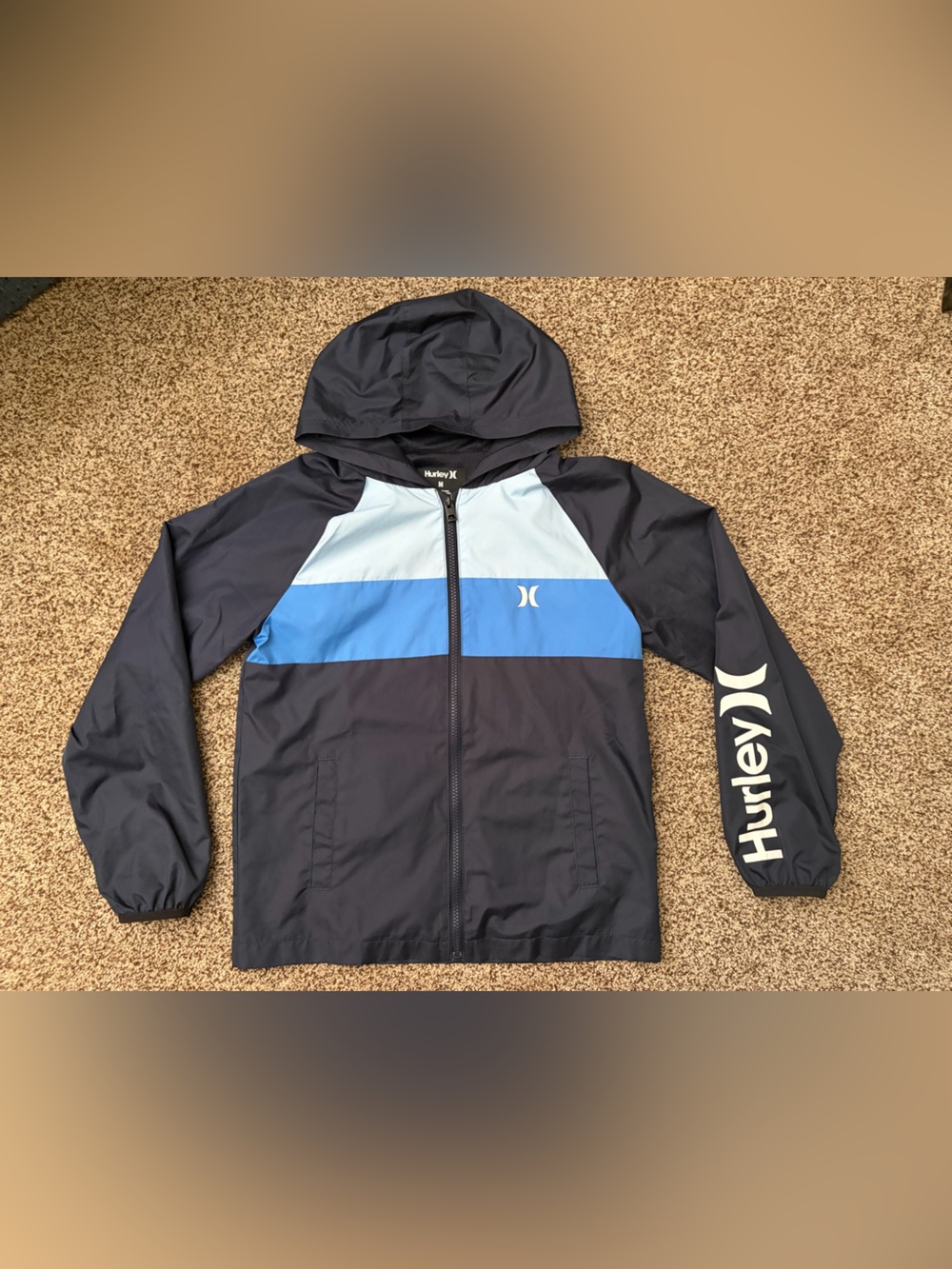 Hurley Bpys Medium Windbreaker Jacket